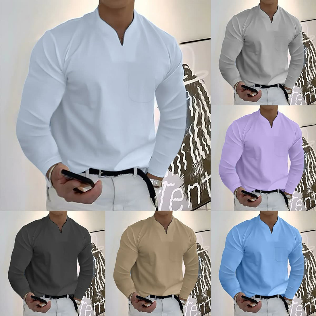 Shopvy® - Lange Mouw Shirt